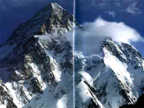 
K2 South Face From K2 Base Camp - The Karakoram: Mountains of Pakistan book
